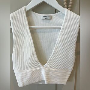 Sculpt knit deep V tank
